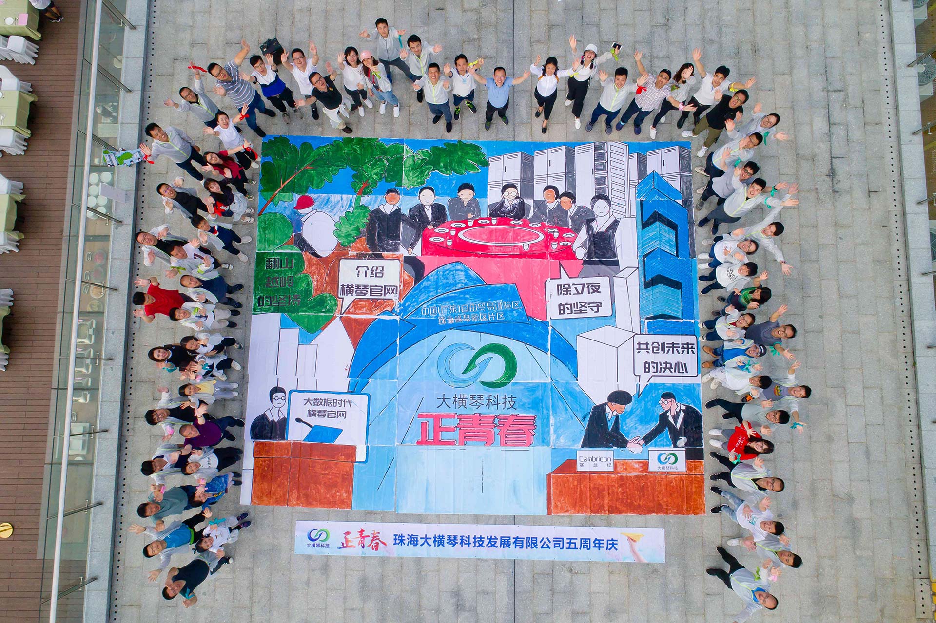 公司创建五周年庆团建活动